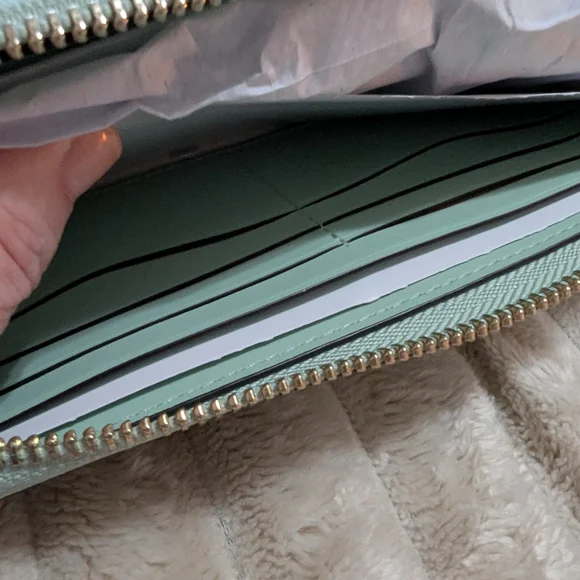 Kate Spade Mint Leather Accessory with Gold Detail - Picture 5 of 6